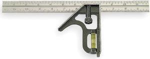 JOHNSON 400 Combination Square,12 In,Zinc Head