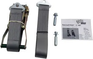 QUAKEHOLD! RF.R180.G.1 Ratchet Strap,180 In,Gray