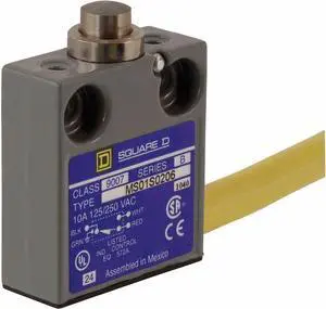 Mini Limit Switch, SPDT, Top Push Plunger