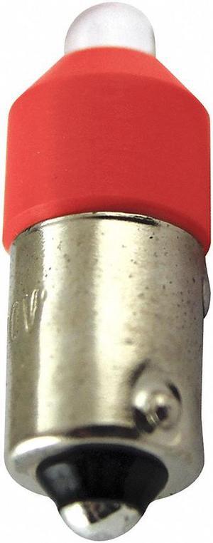 EATON E22LED612RN Miniature LED Bulb,6 to 12V,Red