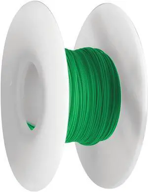 OK INDUSTRIES R30G-0100 Kynar(R) Copper Wire,30 AWG,Green