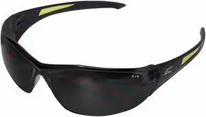 EDGE EYEWEAR SD116-G2 Delano G2, Safety Glasses Anti-Scratch, Gray Lens, Black