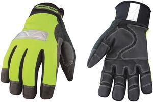 YOUNGSTOWN GLOVE CO 08-3710-10 M Hi-Vis Cold Protection Gloves, 60g