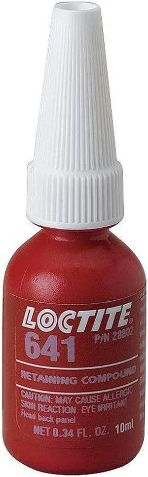 LOCTITE 233546 Retaining Compound, 641 Series, Yellow, Liquid, 10ml Bottle