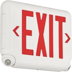 HUBBELL LIGHTING - DUAL-LITE EVCURWD HUBBELL LIGHTING DUALLITE Exit Sign/