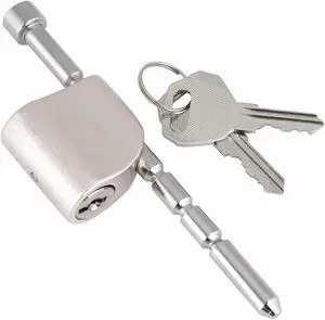REESE 7042100 Adjustable Coupler Lock, Silver Brushed