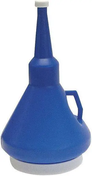 FUNNEL KING 32115 Polyethylene,1-1/4 qt.,11",6",3/4",Blue