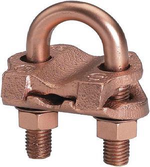 Pipe Ground Clamp, 1/0AWG, 3.38In