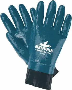 MCR SAFETY 9786M 11" Chemical Resistant Gloves, Nitrile, M, 12PK