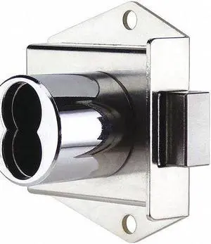 CCL 72524 Interchangeable Core Cabinet Dead Bolt, Brushed Chrome, 1-1/16" For