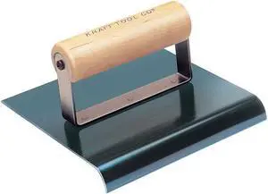 Sidewalk Edger, Blue Stl/Wood, 1/2 Radius