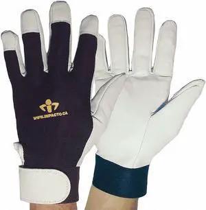 IMPACTO BG413M Anti-Vibration Gloves,M,Black/White,PR