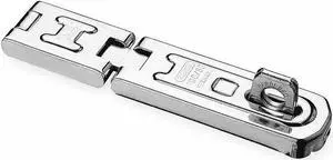 Abus Concealed Fixed Staple HaspH x 1"W x 4-7/8"L, Chrome Finish  100DG/80