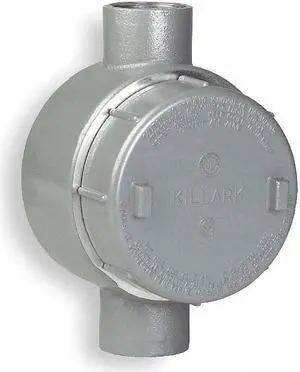 Hubbell Killark Conduit Outlet Body,Alum,Trd Sz 3/4in  GECCT-2