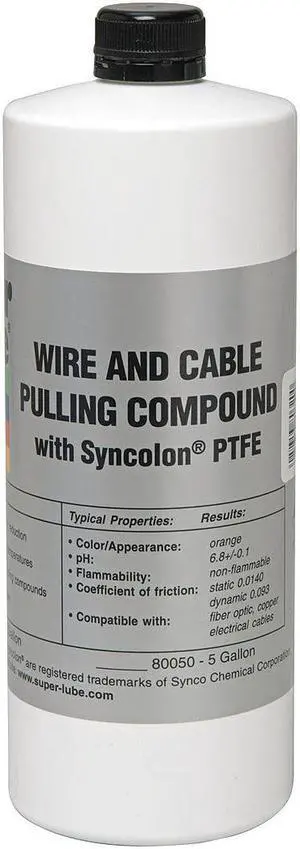 SUPER LUBE 80320 Electrical Pulling Compound, Bottle, 1 Qt.