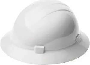 ERB SAFETY WEL19201WH Hard Hat, Americana, Polyethylene, 4 Point Pinlock, Type