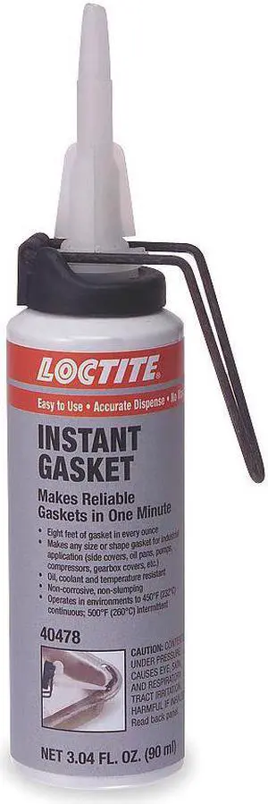 LOCTITE 743912 Instant Sealing, Oil-Resistant RTV Gasket Maker, 90 mL, Black,