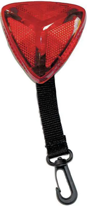 K&E SAFETY M25-R Warning Light,Red,LED,2 AA Batteries
