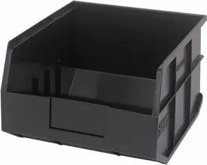 QUANTUM STORAGE SYSTEMS SSB425BK Shelf Storage Bin, Polypropylene, Black, 7 in