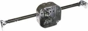 RACO 325 Electrical Box, 15.5 cu in, Octagon Box Type, 2 Gangs, Galvanized