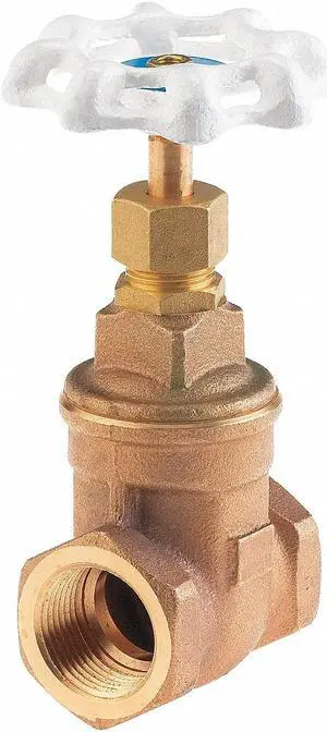 MILWAUKEE VALVE UP105 1 1/2 Gate Valve,1-1/2 In.,Bronze
