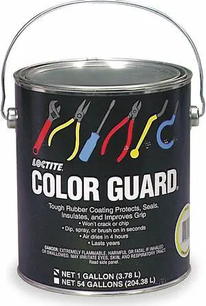 LOCTITE 338131 Rubber Protectant Color Guard,Red,1 gal.