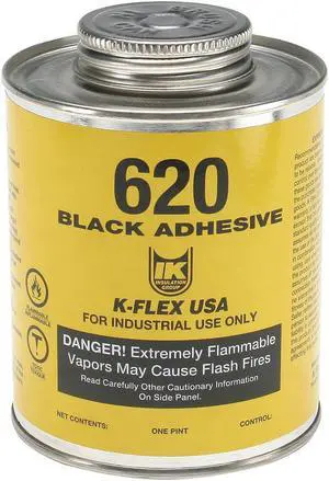 K-FLEX USA 800-620-PTB Contact Cement, 620 Series, Black, 1 pt, Can