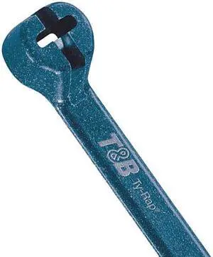 TY-RAP TY527M-NDT Cable Tie, 14 in L, 3-1/2 in Max Bundle Dia., Blue, Nylon