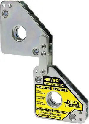 MAG-MATE WS302 Magnetic Weld Square,7-5/8x3-3/4in,120lb