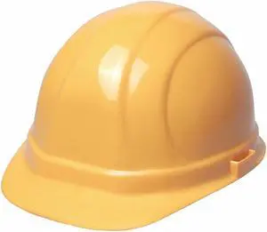 ERB SAFETY WEL19952YE Hard Hat, Omega II, Polyethylene, 6 Point Ratchet, Type