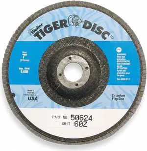 WEILER 96176 Arbor Mount Flap Disc,4-1/2in,80,Medium