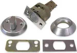 Deadbolt, 1 1/4 x 2 3/4 In Strike, Chrome