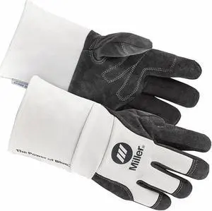 MILLER ELECTRIC 271890 Classic Welding Gloves, Gauntlet Cuff, Keystone Thumb,