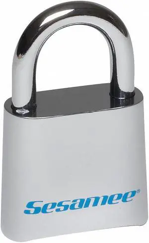 SESAMEE KCR0436 Combination Padlock,Bottom,Silver