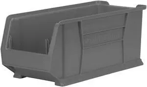 AKRO-MILS 30287GREY Storage Bin, Plastic, Gray, 10 in H, 11 in W, 23 7/8 in L