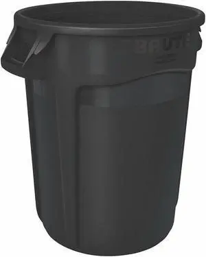 Rubbermaid - 1926827 - BRUTE 10 gal. Black, Plastic Utility Container