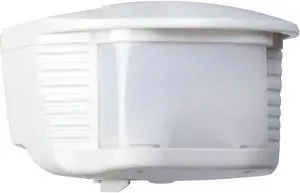 DESIGNERS EDGE L6020WH Motion Sensor,180 Degree,70 ft,Wht,3in L