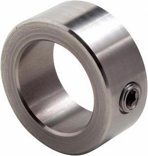 CLIMAX METAL PRODUCTS C-050-S Shaft Collar,Set Screw,1Pc,1/2 In,SS