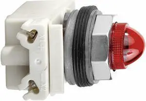 SCHNEIDER ELECTRIC 9001KP38R9 Pilot Light, Incan, Red, 120VAC/DC