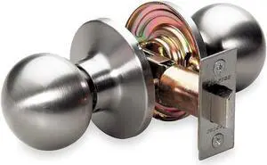 MASTER LOCK BAO0415/T6P Knob Lockset, Mechanical, Passage, Grd. 3, Series: BAO