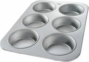 CHICAGO METALLIC 44305 Mini Cake Muffin Pan,6 Moulds