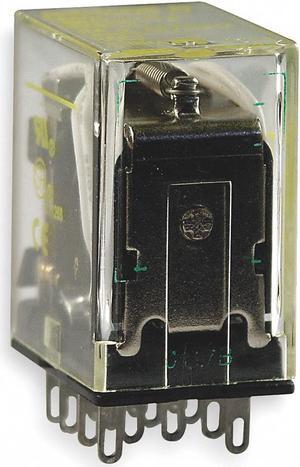 SQUARE D 8501RSD14P14V53 General Purpose Relay, 24V DC Coil Volts, Square, 14