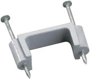 GARDNER BENDER GSE-250 Cable Staples, Plastic, Steel, 50 PK