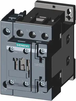 SIEMENS 3RT23251AK60 IEC Magnetic Contactor, 1NC/1NO, 110/120 V AC, 4 P,