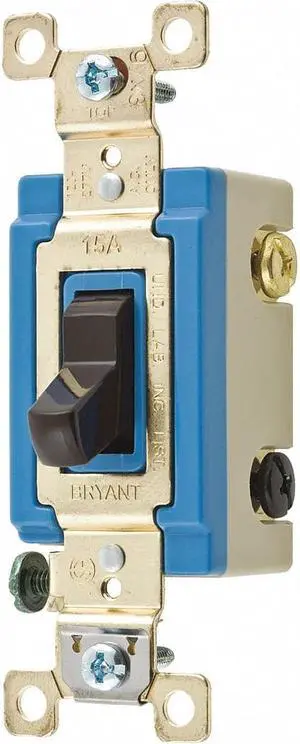 Wall Switch,Brown,15A,4-Way Switch BRYANT 4804