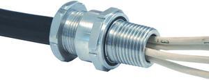 APPLETON ELECTRIC TC125127 Cable Connector,1-1/2 in,Straight,Silver