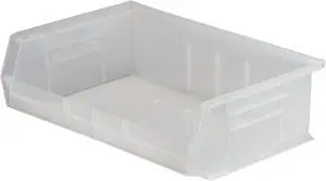 AKRO-MILS 30255SCLAR Hang & Stack Storage Bin, Plastic, Clear, 5 in H, 16 1/2