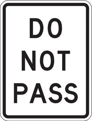 LYLE R4-1-18HA Traffic Sign,24 x 18In,BK/WHT,Text,R4-1