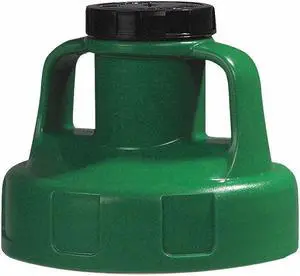 OIL SAFE 100205 Utility Lid,w/2 In Outlet,Mid Green
