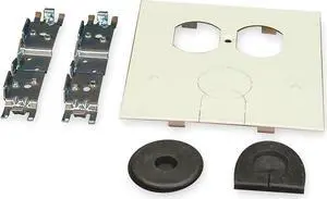 LEGRAND V4047BH Cover Plate Raceway, 4047 Series, 5 1/8 in W, 4-3/4 in L, Ivory